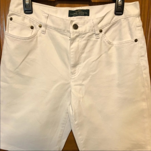 Like New Ralph Lauren White Jean Shorts